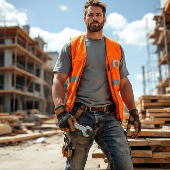 Men’s Jeans Carhartt Flannel Lined Relaxed Rugged Outdoors Made up in USA 36x30 - Picture 3 of 11